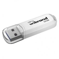 USB флеш накопичувач Wibrand 32GB Marten White USB 3.2 Gen 1 (USB 3.0) (WI3.2/MA32P10W)