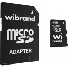 Карта пам'яті Wibrand 8GB microSD class 4 (WICDC4/8GB-A)