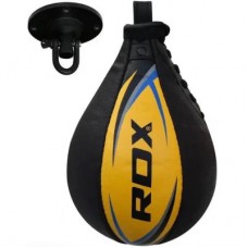 Груша боксерська RDX 2Y Boxing Speed Ball Leather Multi Yellow/Blue (2SBL-S2YU)