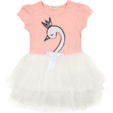 Плаття дитяче Breeze з лебедем (14253-110G-peach)