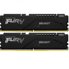 Модуль пам'яті для комп'ютера DDR5 32GB (2x16GB) 6400 MHz Beast Black XMP Kingston Fury (ex.HyperX) (KF564C32BBK2-32)