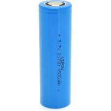 Акумулятор 21700 4500mAh, 3.7V, Blue, FlatTop Vipow (ICR21700-4500mAhFT / 31079)