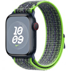 Ремінець до смарт-годинника Apple 41mm Bright Green/Blue Nike Sport Loop (MTL03ZM/A)