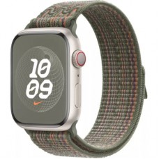 Ремінець до смарт-годинника Apple 41mm Sequoia/Orange Nike Sport Loop (MTL33ZM/A)