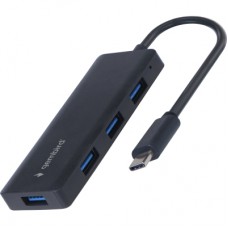 Концентратор Gembird USB-C UHB-U3P4-02 4xUSB3.1 (UHB-CM-U3P4-02)