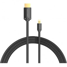 Кабель мультимедійний HDMI M to HDMI micro M 1.5m V2.0 4K 60Hz 18Gbps HDR Dolby Vention (AGIBG)