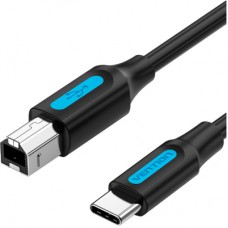 Кабель для принтера USB 2.0 USB-C/BM 2.0m 2.4А 480Mbps Vention (CQUBH)