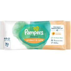 Дитячі вологі серветки Pampers Harmonie Protect&Care з календулою 44 шт (8700216250641)