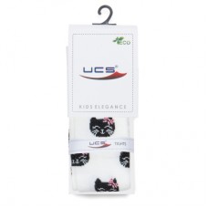 Колготки дитячі UCS Socks з котиками (M0C0301-2117-1G-white)