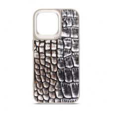 Чохол до мобільного телефона Harder Glamorous Croco Apple iPhone 15 Pro Max Grey Gold (ARM76766)