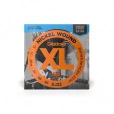 Струни для гітари D'Addario XL Nickel Wound Jazz Medium (13-56) (EJ22)
