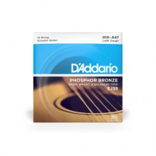 Струни для гітари D'Addario Phosphor Bronze Regular Light 12-String (10-47) (EJ38)