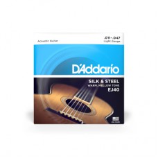 Струни для гітари D'Addario Silk & Steel Folk Regular Light (11-47) (EJ40)