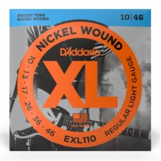 Струни для гітари D'Addario XL Nickel Wound Regular Light (10-46) (EXL110)