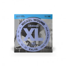 Струни для гітари D'Addario XL Nickel Wound Medium Top / Heavy Bottom (11-52) (EXL116)