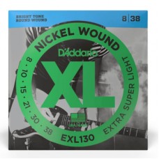 Струни для гітари D'Addario XL Nickel Wound Extra Super Light (08-38) (EXL130)