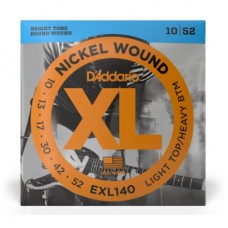 Струни для гітари D'Addario XL Nickel Wound Light Top / Heavy Bottom (10-52) (EXL140)