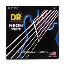 Струни для гітари DR Strings NEON White Electric - Light (09-42) (NWE-9)