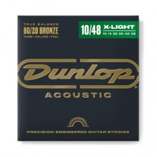 Струни для гітари Jim Dunlop 80/20 Bronze Acoustic Guitar Strings (10-48) (DAB1048)