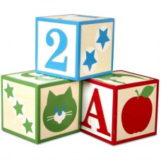 Кубики Melissa&Doug Набір з 3-х великих дерев'яних кубиків (MD30543)