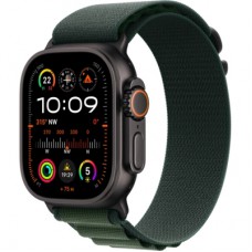 Смарт-годинник Apple Watch Ultra 2 2024 GPS + Cellular 49mm Black Titanium Case with Dark Green Alpine Loop - Small (MX4Q3UL/A)