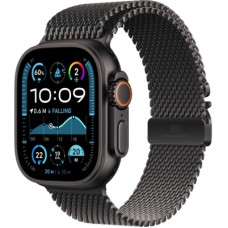 Смарт-годинник Apple Watch Ultra 2 2024 GPS + Cellular 49mm Black Titanium Case with Black Titanium Milanese Loop - S (MX4W3UL/A)