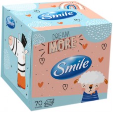 Серветки косметичні Smile 3 шари 70 листів Дизайн коробки в асортименті (4823071661996)
