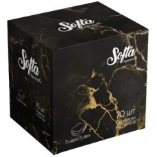 Серветки косметичні Chisto Softa Black 3 шари 70 шт. (4823098414391)