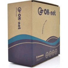 Кабель мережевий OK-Net UTP 100м cat.5e (U/UTP-cat.5Е-SL) (КПВ-ВП (100) 4*2*0,48 / 100)