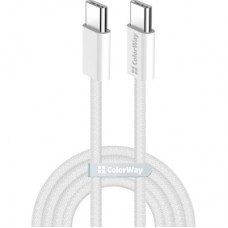 Дата кабель USB-C to USB-C 1.0m 60W 3.0А grey ColorWay (CW-CBPDCC061-GR)