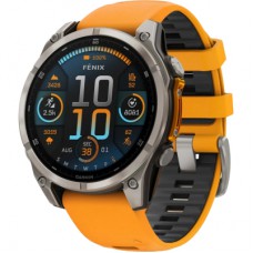 Смарт-годинник Garmin fenix 8 47mm, AMOLED, Saph, Ti/Bare/Grpht, SparkOrg/GrphtBd, (010-02904-11)