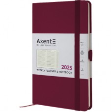 Тижневик Axent датований 2025 Partner Strong 125х195 мм, винний (8505-25-46-A)