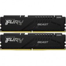 Модуль пам'яті для комп'ютера DDR5 32GB (2x16GB) 6000 MHz Fury Beast Black Kingston Fury (ex.HyperX) (KF560C36BBE2K2-32)