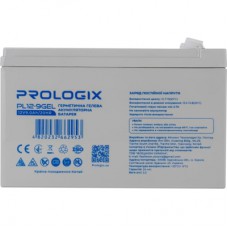 Батарея до ДБЖ Prologix 12V-9Ah GEL (PL12-9GEL)