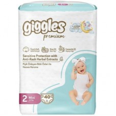 Підгузки Giggles Premium 2 Mini 3-6 кг 40 шт (8680131206889)