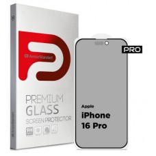 Скло захисне Armorstandart Pro Anti-spy Matte Apple iPhone 16 Pro Black (ARM79399)