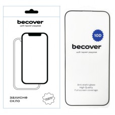 Скло захисне BeCover Apple iPhone 16 Pro Max 10D Black (712324)