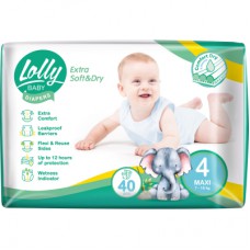 Підгузки Lolly Soft Maxi 4 7-18 кг 40 шт (4820174981266)