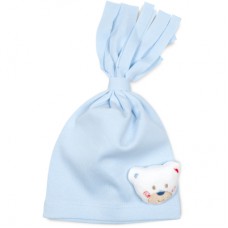 Шапка дитяча Bibaby з ведмедиком (57175-0-6B-blue)