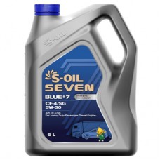 Моторна олива S-OIL SEVEN BLUE7 CF-4/SG 5W-30, 6л (SBCF5306)