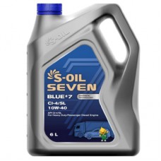 Моторна олива S-OIL SEVEN BLUE7 CI-4/SL 10W-40, 6л (SBCI10406)