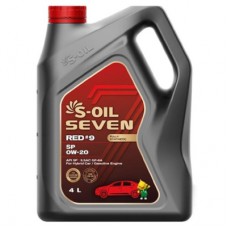 Моторна олива S-OIL SEVEN RED 9 SP 0W-20, 4л (SRSP0204)