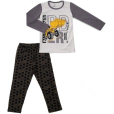 Піжама дитяча BiyoKids з довгим рукавом (5523-122B-gray)
