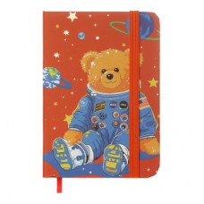 Книга записна ZiBi Bear A7 в клітинку тверда обкладинка на гумці 80 аркушів, помаранчева (ZB.117103)