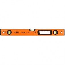 Рівень Neo Tools S 400 алюмінієвий, 60 см, 3 капсули, 1 отвір для рук (71-142)