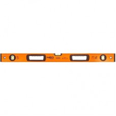 Рівень Neo Tools S 400 алюмінієвий, 80 см, 3 капсули, 2 отвори для рук (71-143)