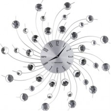 Настінний годинник Esperanza Wall Clock Geneva 50 см з променями з і сталі та кристалами (EHC004)