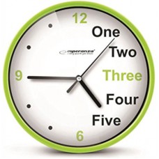 Настінний годинник Esperanza Wall Clock Prague 20 см Green (EHC014G)