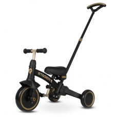 Дитячий велосипед QPlay Stager 3 в 1 з ручкою, біговел, Black (T80STAGERBlack)