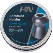 Пульки H&N Baracuda Hunter, 5,5 мм ,1.18г, 200шт/уп (92175500003)